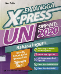 Image of Erlangga X-press UN SMP/MTs 2020 Bahasa Inggris