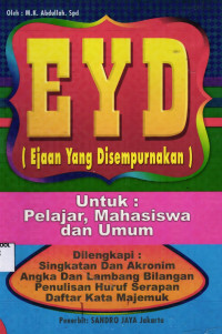 Image of EYD; Ejaan Yang Disempurnakan
