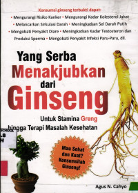 Image of Yang Serba Menakjubkan dari Ginseng