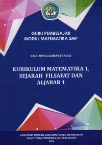 Image of Kurikulum Matematika 1, Sejarah Filsafat dan Aljabar