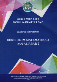 Image of Kurikulum Matematika dan Aljabar 2
