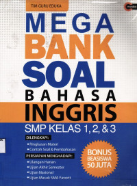 Image of Mega Bank Soal Bahasa Inggris SMP Kelas 1, 2, & 3