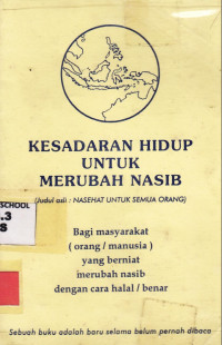 Image of Kesadaran Hidup untuk Merubah Nasib